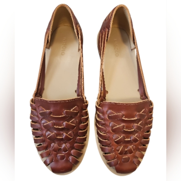 Nisolo Huarache Women's Brown Leather Sandals 6.5 - Picture 5 of 13